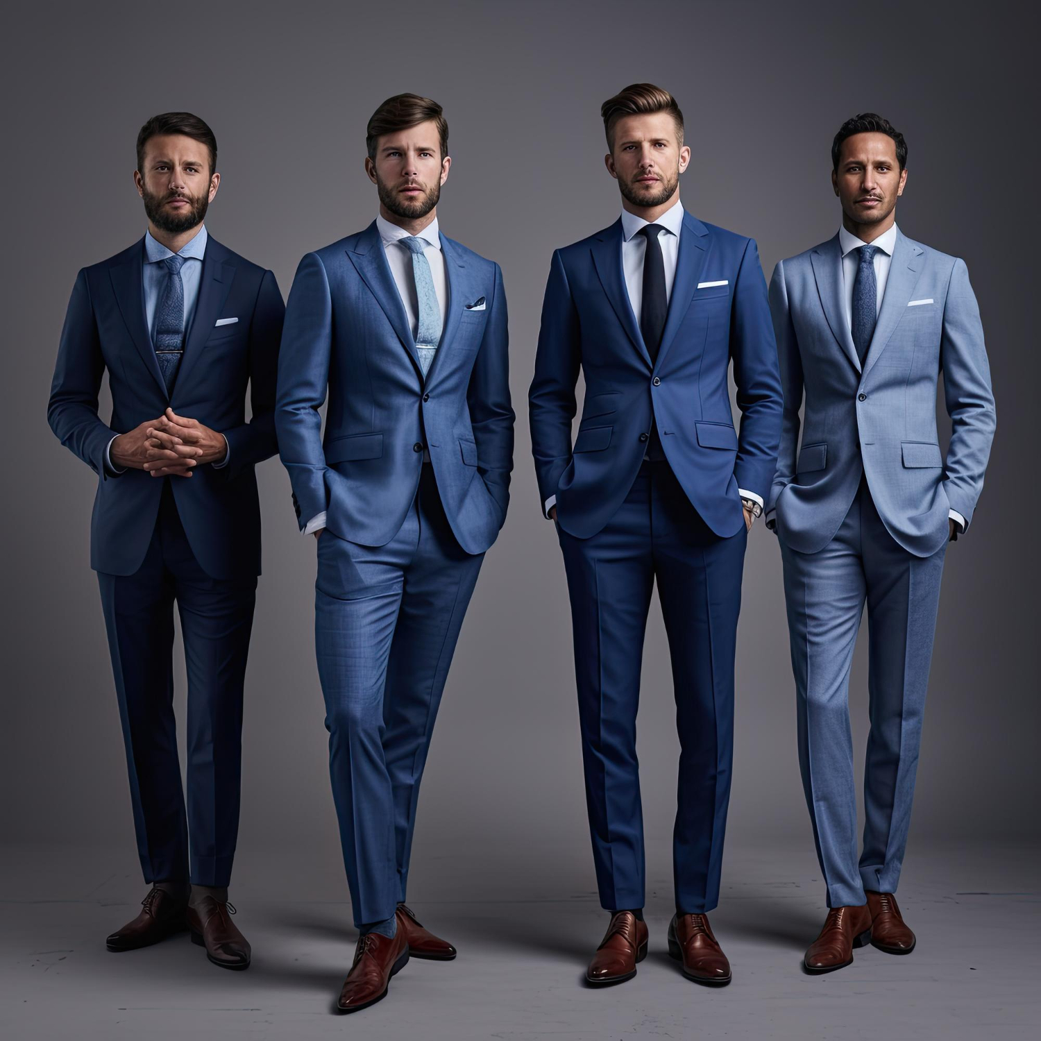 Office team in formal wear